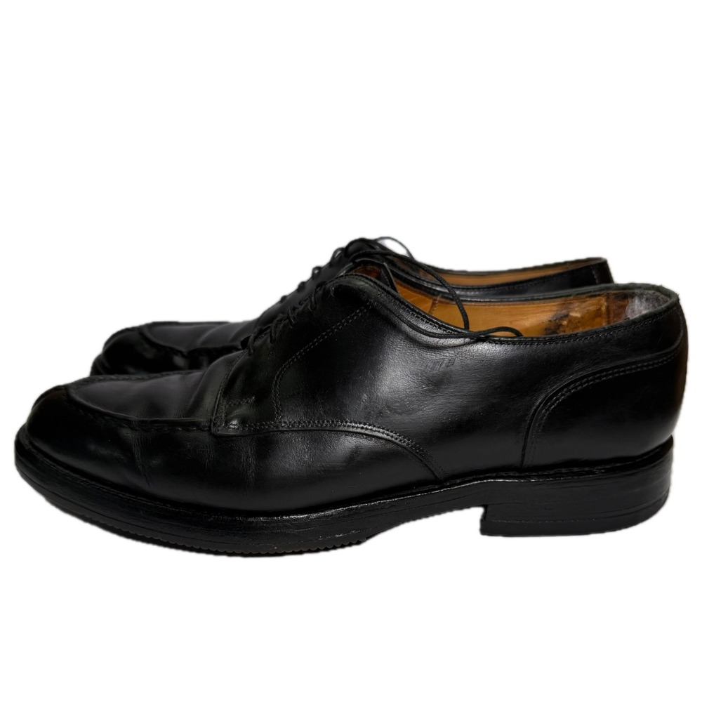 Allen Edmonds Split Toe Derby Mens 11.5 D Black Leather Dress Shoes Vibram Sole